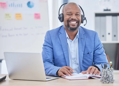 Man with headset