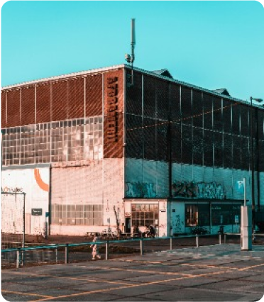 Outside view of a warehouse
